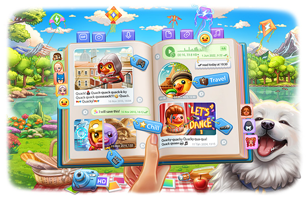 保存的消息2.0，一次性语音消息和8更多的功能