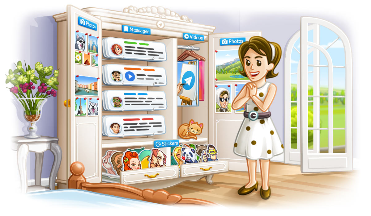 相册，保存的消息和更好的搜索